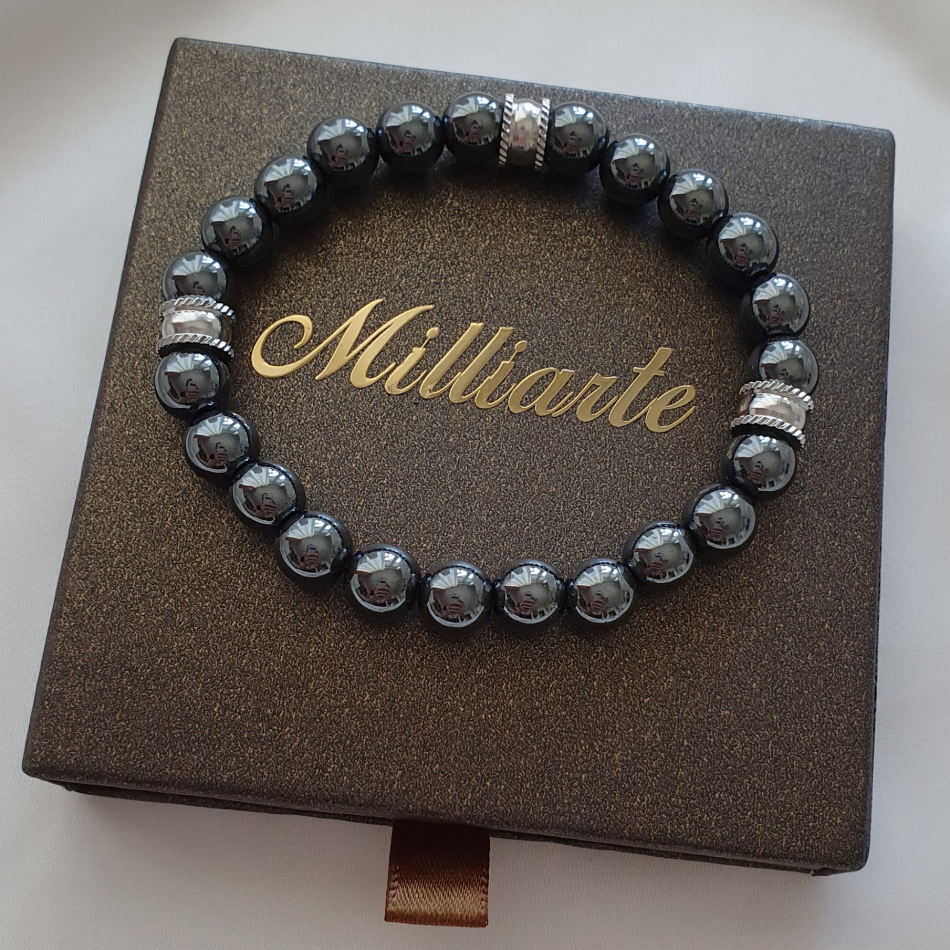 minimalistisches, maskulines Perlenarmband, ideales Weihnachtsgeschenk für Männer, modisches Accessoire für Alltag und besondere Anlässe