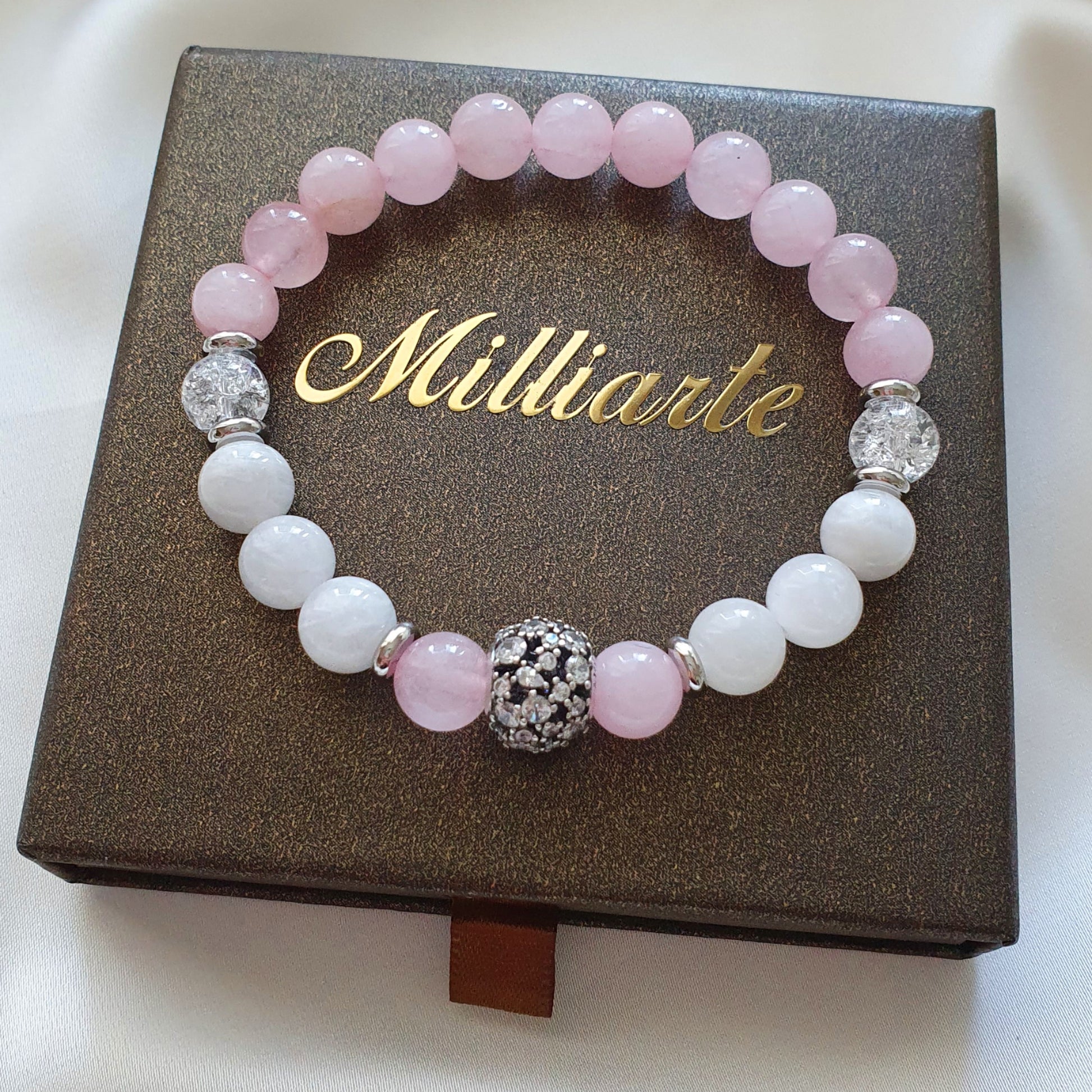 Rosenquarz Armband Damen – Liebe, Selbstliebe und Herzöffnung