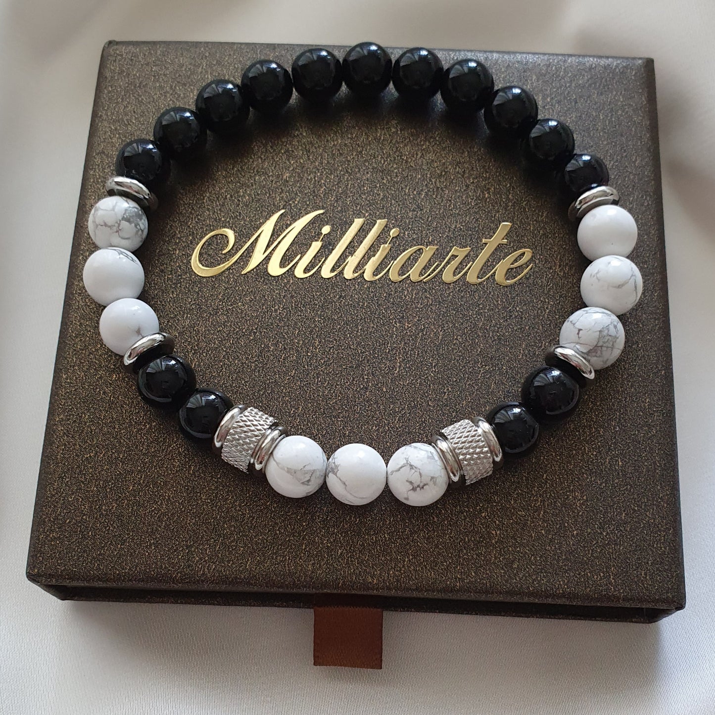 Howlith Heilstein – Stein der Gelassenheit und inneren Ruhe im Männer Armband