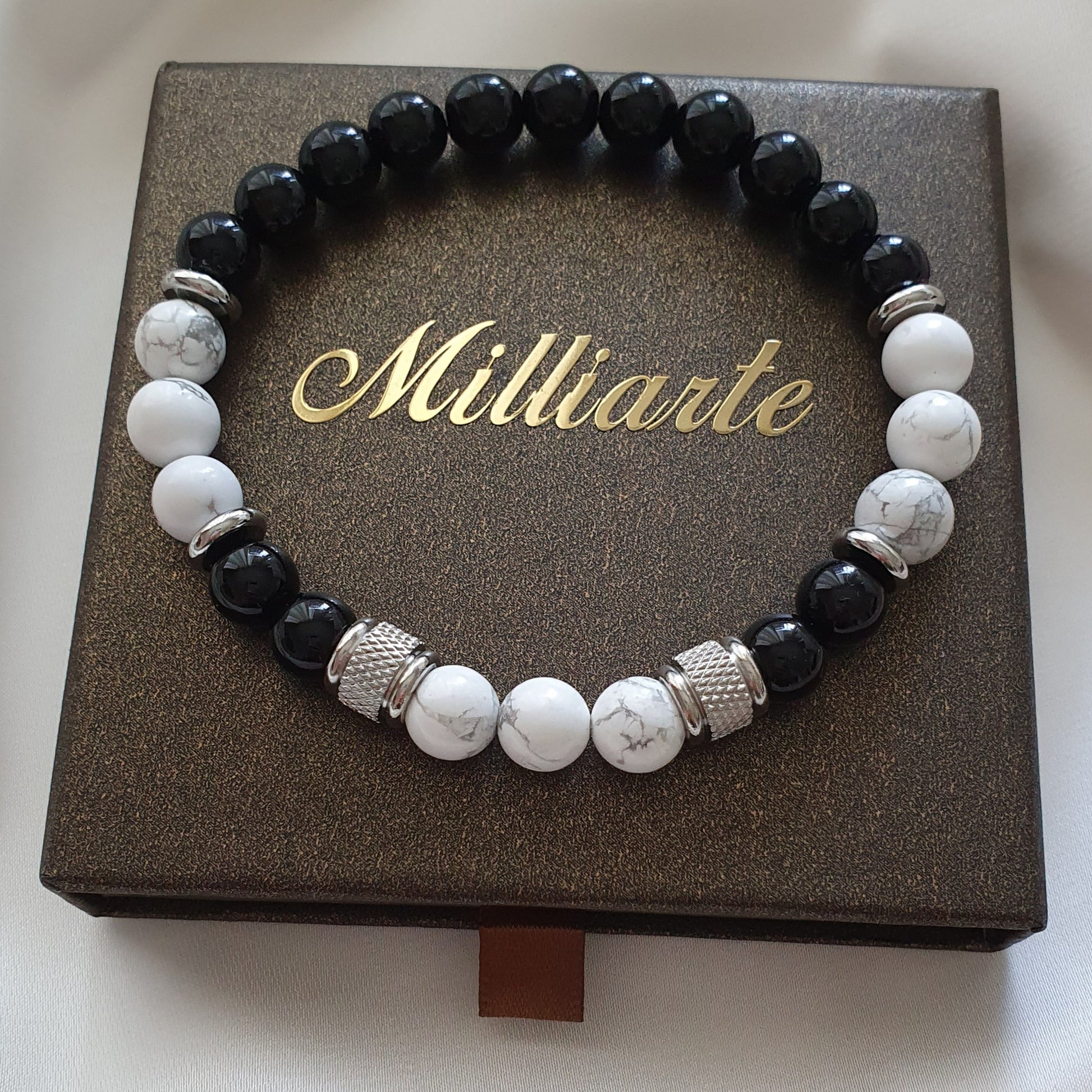 Howlith Heilstein – Stein der Gelassenheit und inneren Ruhe im Männer Armband