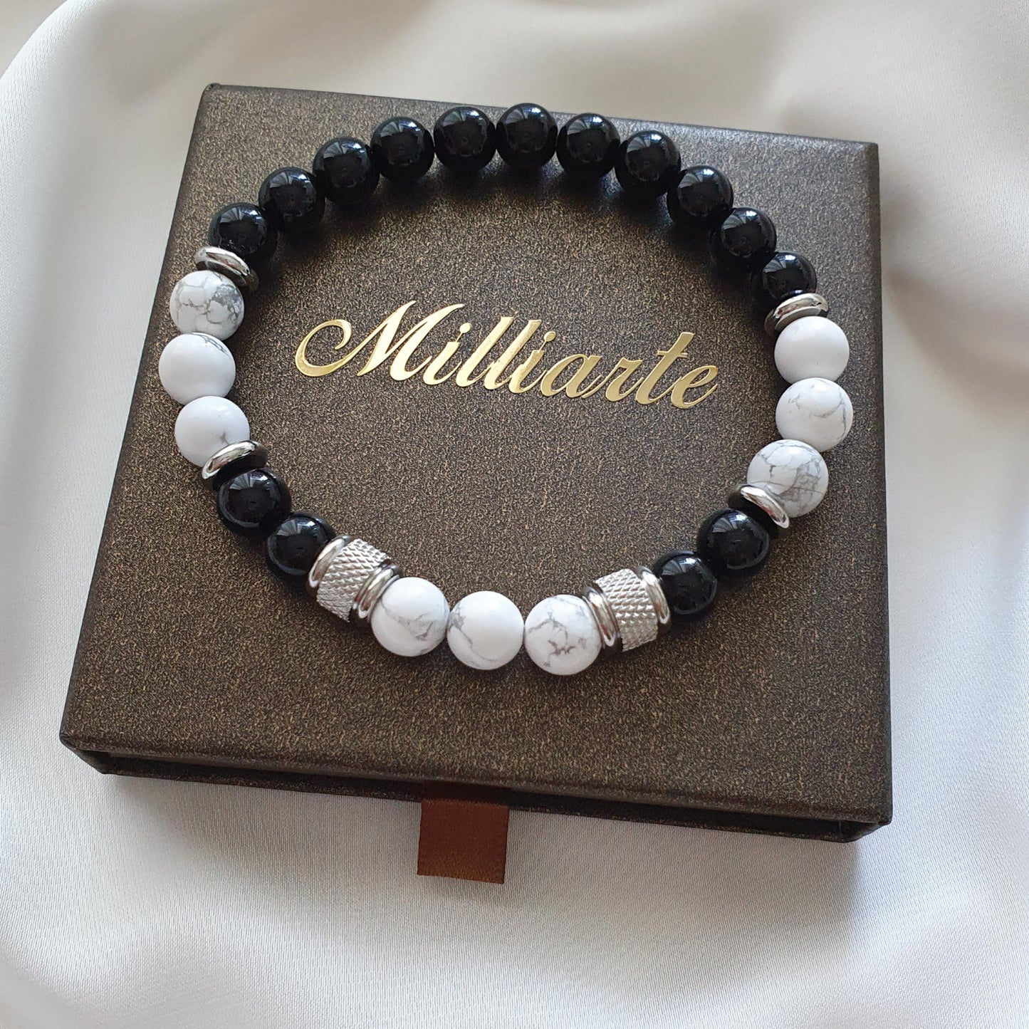 Howlith Armband Herren – Heilstein für innere Ruhe und Gelassenheit