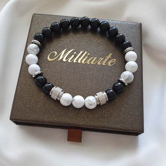 Howlith Armband Herren – Heilstein für innere Ruhe und Gelassenheit